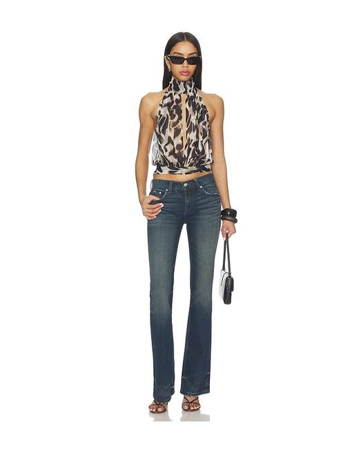superdown Blue Skylah Open Back Top
