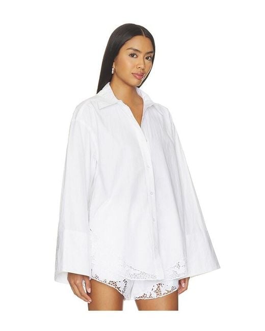 ROTATE BIRGER CHRISTENSEN White Oversized Shirt