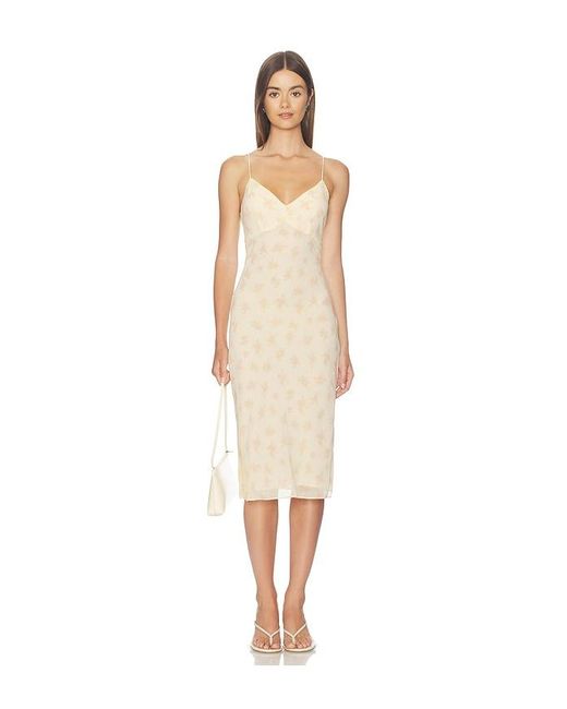 Stone Cold Fox Natural X Revolve Melody 90S Slip Dress