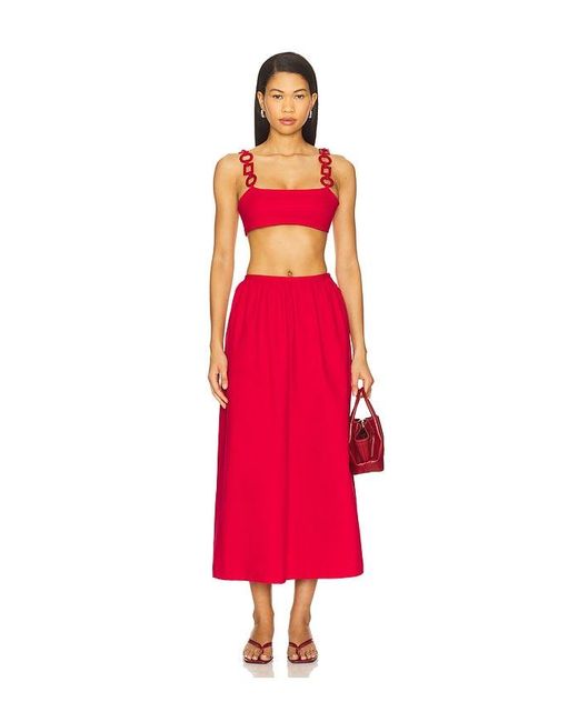 SAUDADE Red Charm Skirt