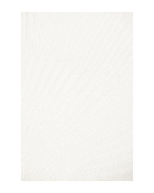 Cult Gaia White Annemie Knit Top