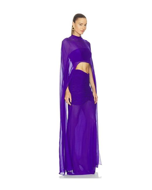 Deme by Gabriella Purple The Zerina Cape And Top