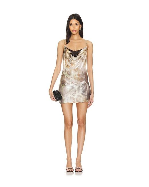 Jaded London Women's Natural Mirage Printed Dress With Bra Jaded London Women's Natural Mirage Printed Dress With Bra