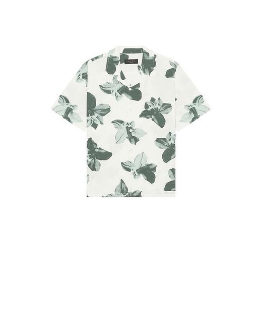 Rag & Bone White Avery Printed Shirt for men