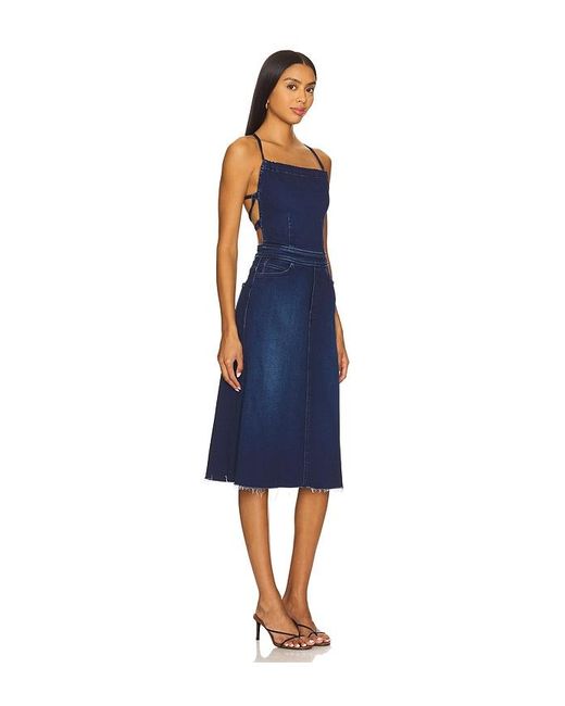 Mother Blue The Back Midi Dress