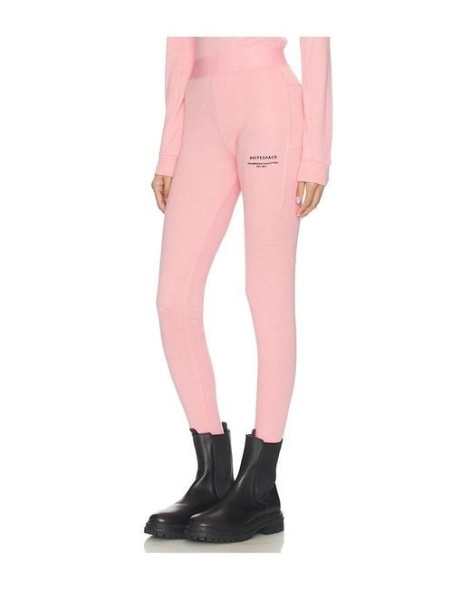 White/space Pink Merino Baselayer Bottom