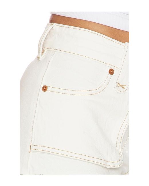 Blank NYC White Denim Mini Short