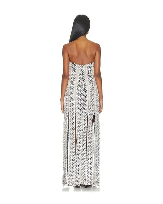 AZULU White Virginia Dress