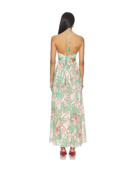 Poupette White Carla Long Dress