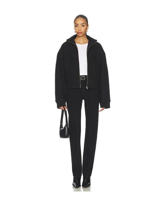 Lovers + Friends Black Emmie Sherpa Jacket