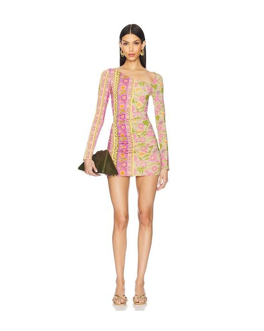 Spell Multicolor Goldie Shimmer Mini Dress