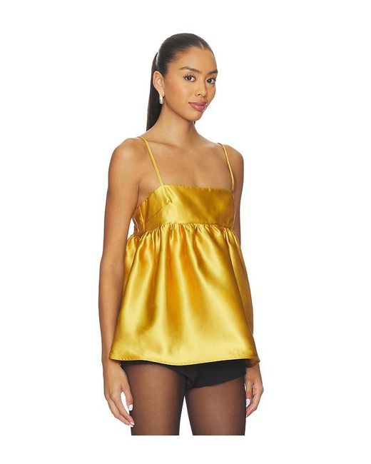 Top Sin Mangas Yarden En Color Amarillo Talla (También En M, S, Xs) Solid & Striped de color Yellow