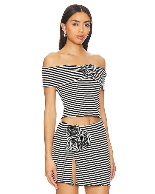 Lovers + Friends Black Luna Top