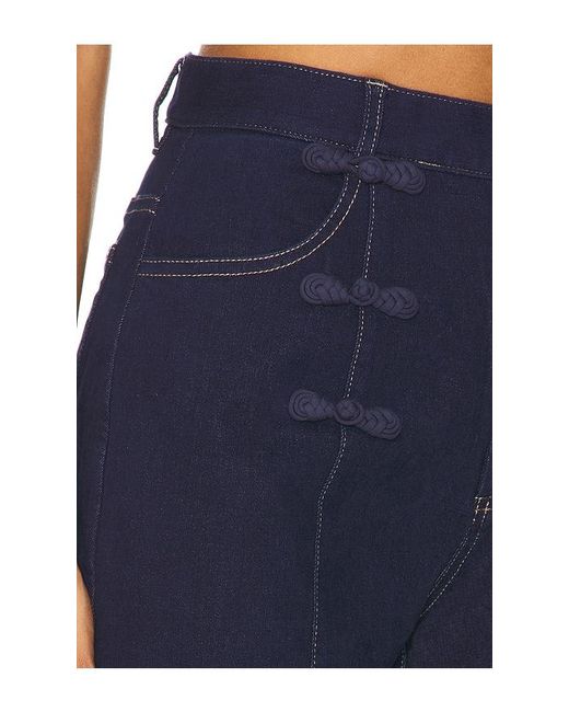 SAU LEE Blue Dylan Denim Pant
