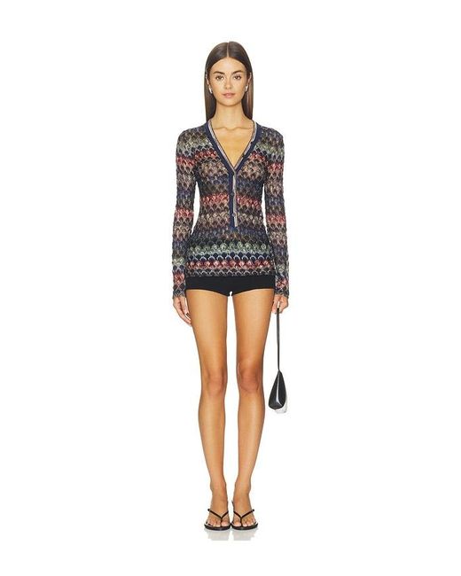PULL V-NECK SWEATER en Multi Missoni en coloris Black