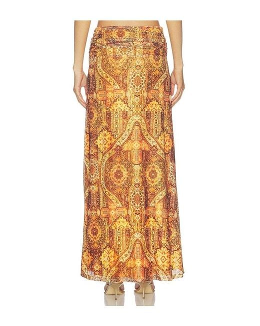 Runaway the Label Multicolor Skylar Ruched Maxi Skirt