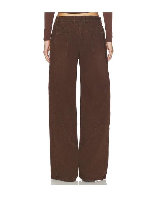 Mimchik Brown Saddle Jean