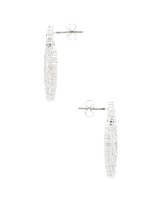 Ettika White Ohrstecker Rotating