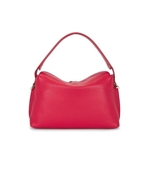 Flattered Red Hanna Mini Top Handle Bag