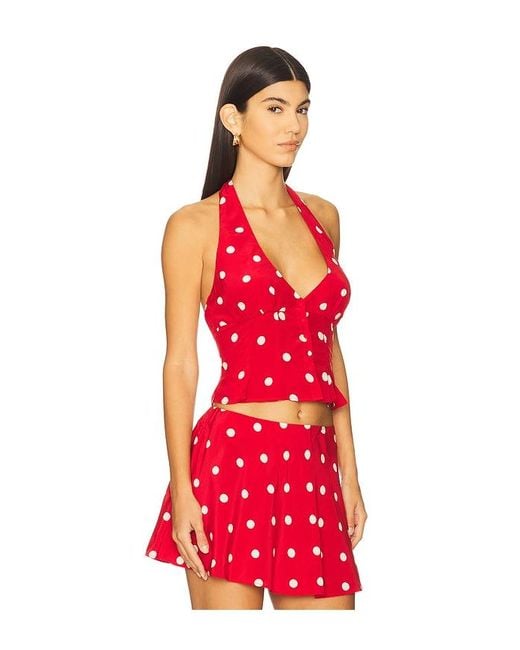 MAJORELLE Red Oberteil Deanna