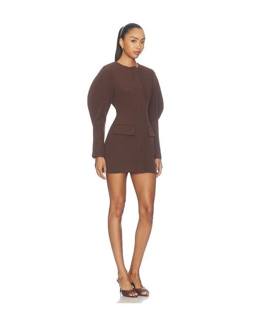 ALL THE WAYS Brown Margot Mini Dress
