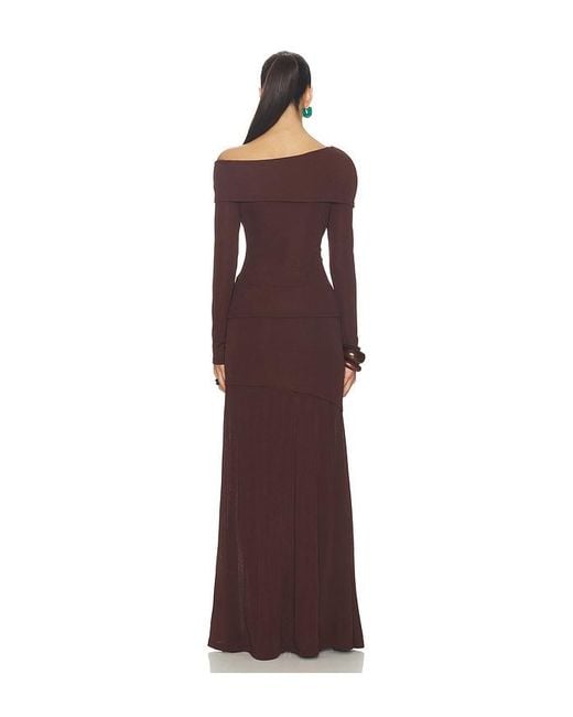 SNDY'S Purple Alix One Shoulder Top