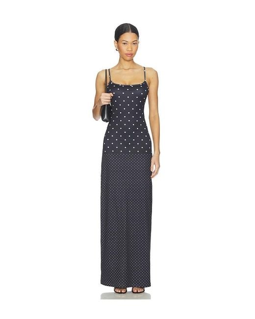 With Harper Lu Blue Slip Dress