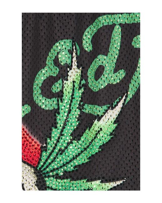 Ed Hardy Black By Appointment Only Weed Skull Short for men