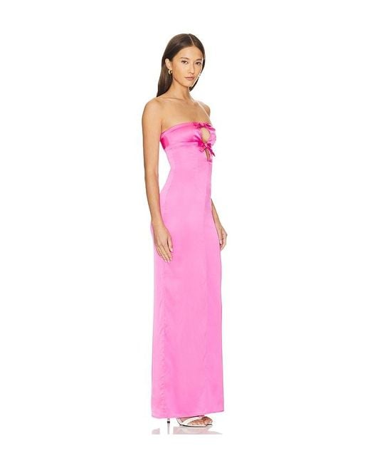 Lovers + Friends Pink Graciela Gown