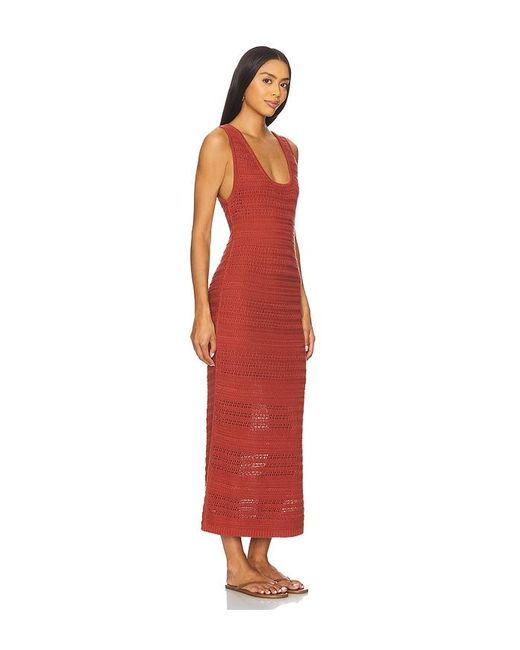 Nation Los Angeles Red Carrer Sweater Dress