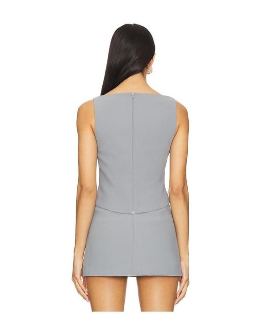 Amanda Uprichard Blue X Revolve Ines Top