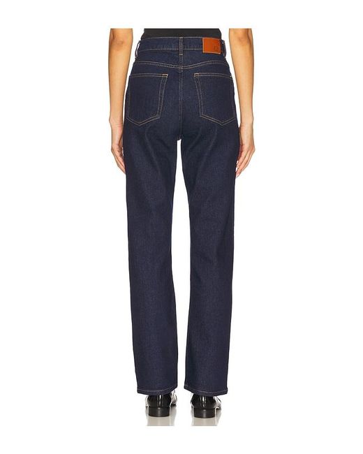 EB DENIM Blue High Rise Straight Jean