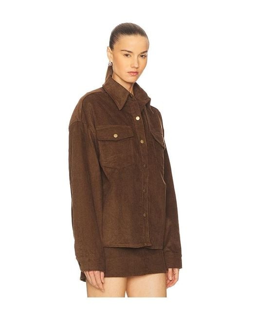 EB DENIM Brown Daniele Shirt Jacket