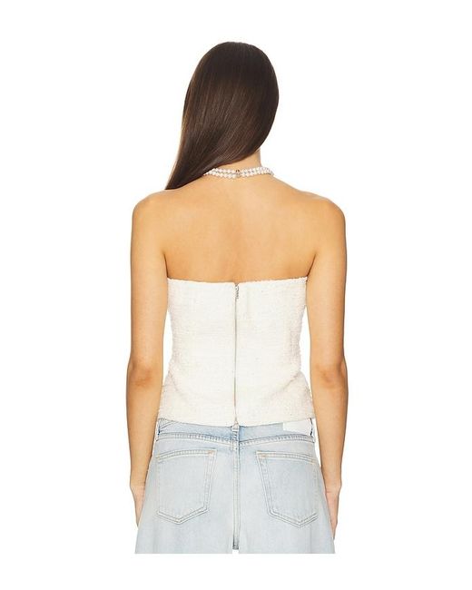 Astr White Moina Top