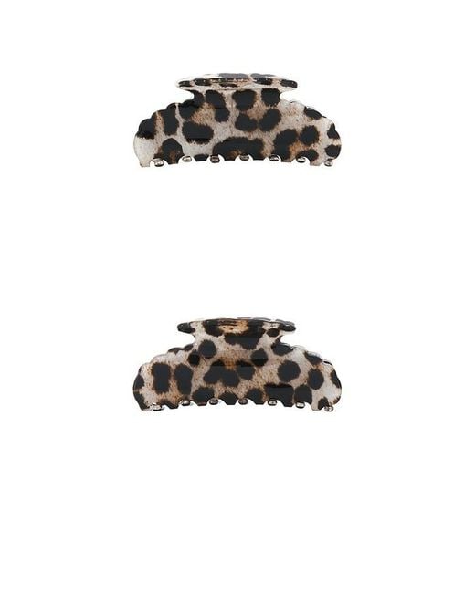 Loeffler Randall Black Loeffler Yuri Scallop Acetate Clip Set