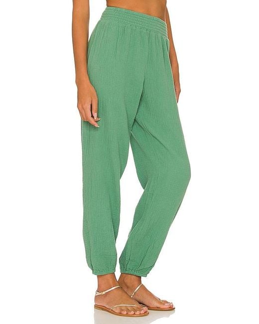 Bobi Green Beach Gauze Pant