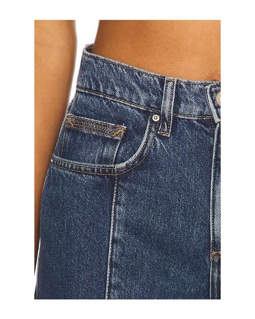seventy + mochi Blue Two Tone Bay Wide Leg Jeans