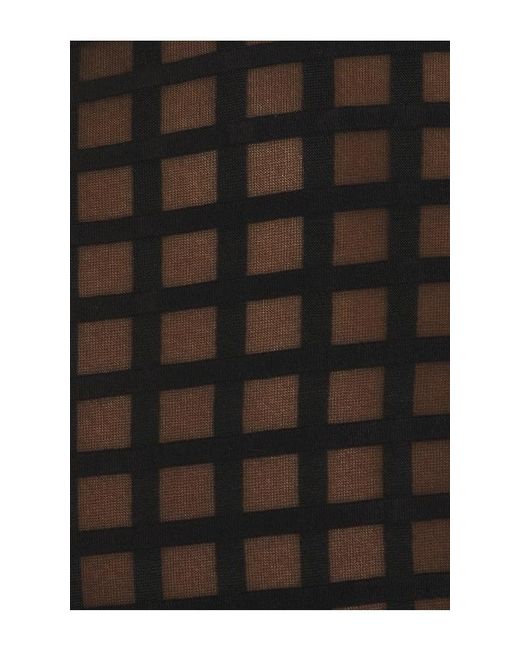 LAQUAN SMITH Black Cross Grain Dress With Pussybow Detail