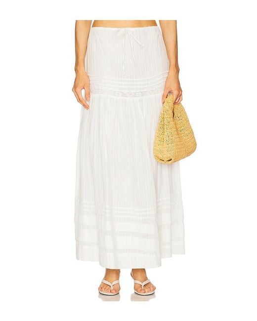 LSPACE White Reia Skirt