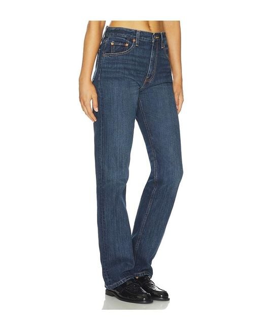 Re/done Blue Blondie Straight Jeans