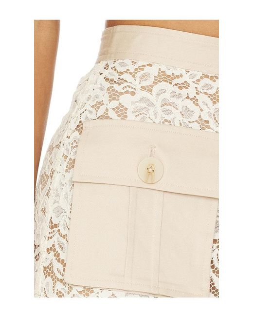 L'Agence Natural Shae Below Knee Skirt