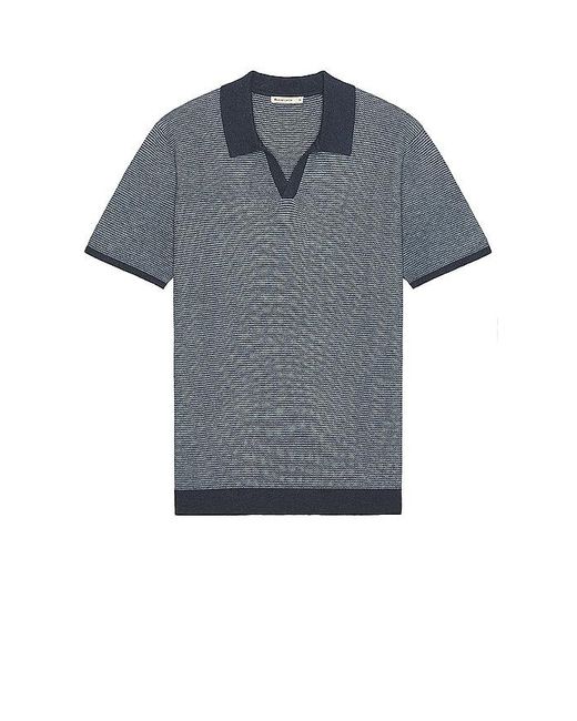 Marine Layer Blue Liam Sweater Polo for men