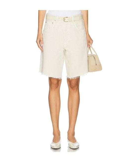Ayla Short En Color Crema Talla En Citizens of Humanity de color Natural