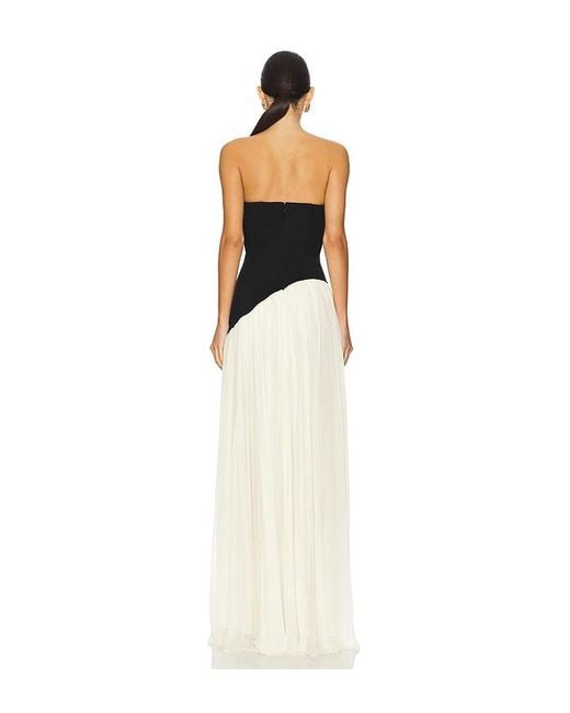 Lovers + Friends White Alice Strapless Gown