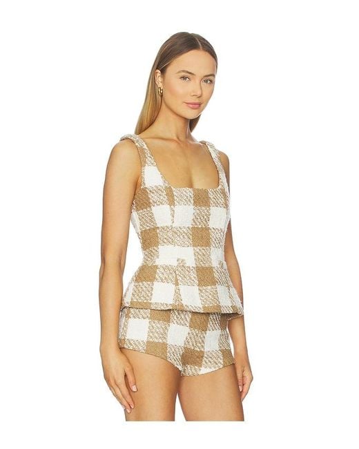 MAJORELLE Natural Margaret Top