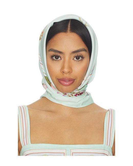 Self-Portrait Green Mint Floral Scarf
