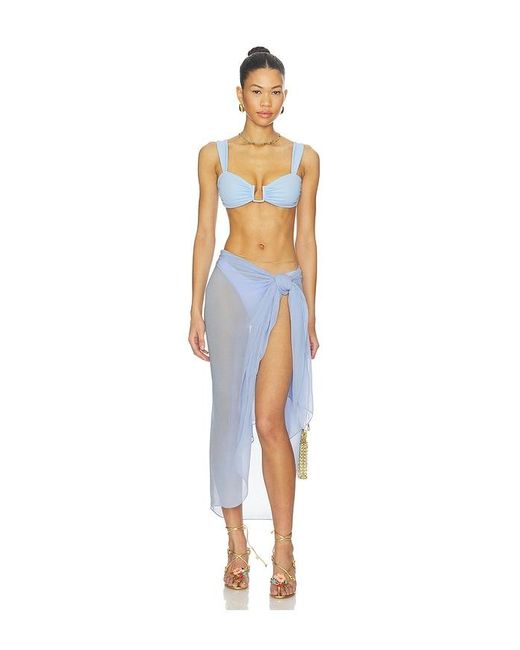Away That Day Blue Santorini Sarong