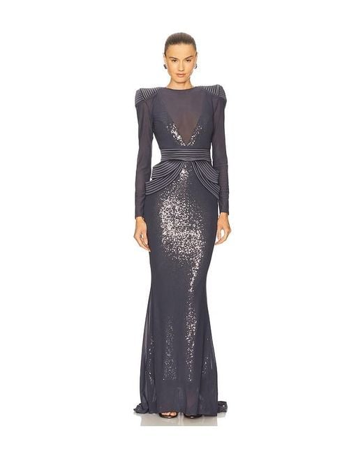 Zhivago Blue Mimicry 2 Piece Gown