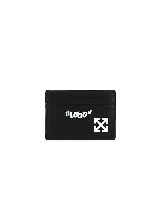 Off-White c/o Virgil Abloh Black Jitney Quote Card Case for men