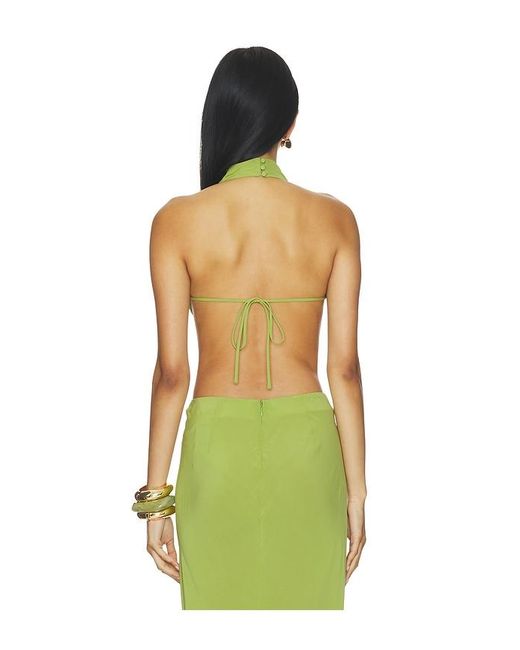 LOBA Green Lauren Tie Top